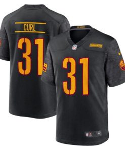 Kamren Curl Washington Commanders Nike Alternate Game Player Jersey - Black/Burgundy/White