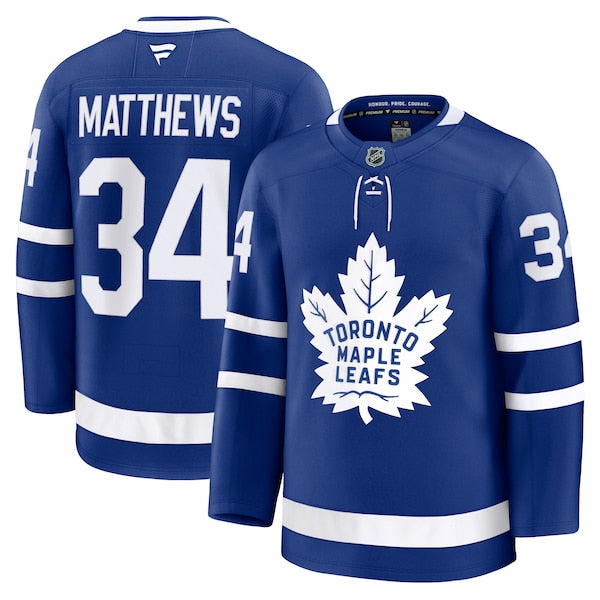 Auston Matthews Toronto Maple Leafs Home Premium Jersey - Blue/White