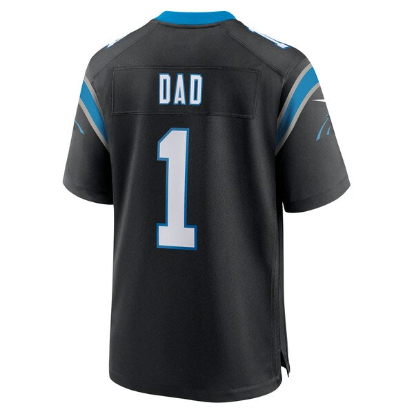 Number 1 Dad Carolina Panthers Nike Game Jersey - Black - Image 3