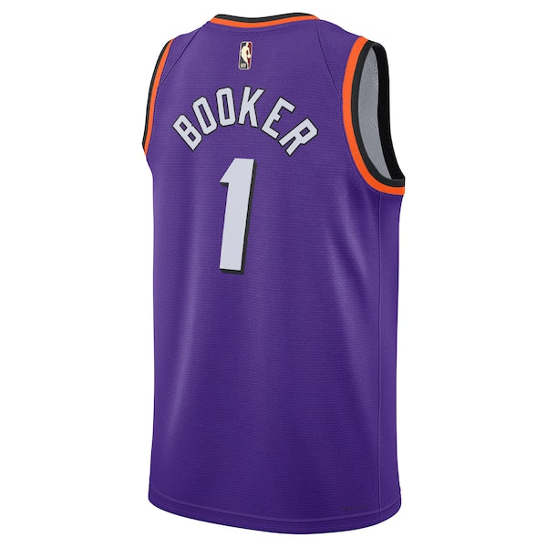 Devin Booker Phoenix Suns Nike Swingman Jersey - Classic Edition - Purple - Image 3