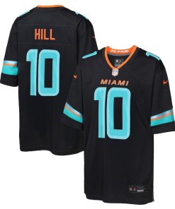 Tyreek Hill Miami Dolphins Nike Youth 2025 Rivalries Collection Game Jersey - Pitch Blue