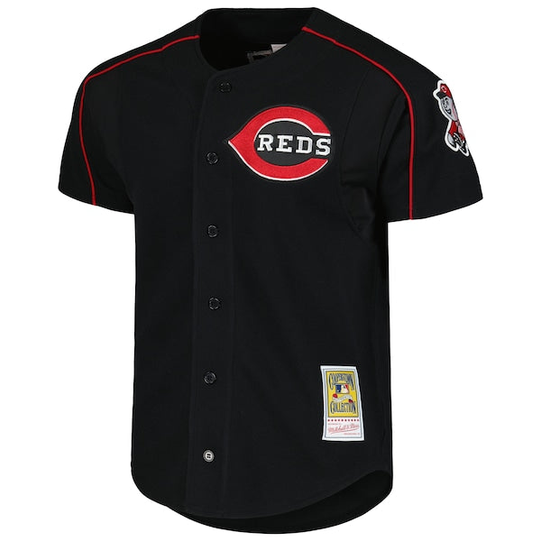 Ken Griffey Jr. Cincinnati Reds Cooperstown Collection Authentic Mesh Batting Practice Jersey - Black - Image 3