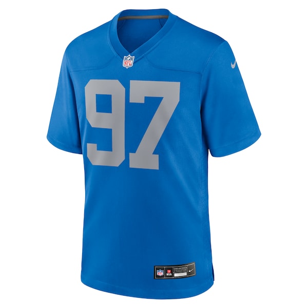 Aidan Hutchinson Detroit Lions Nike Alternate Game Jersey - Blue - Image 2