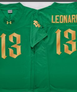 Jaden Leonard  NCAA Notre Dame Fighting Irish  Nike Vapor Limited Jersey