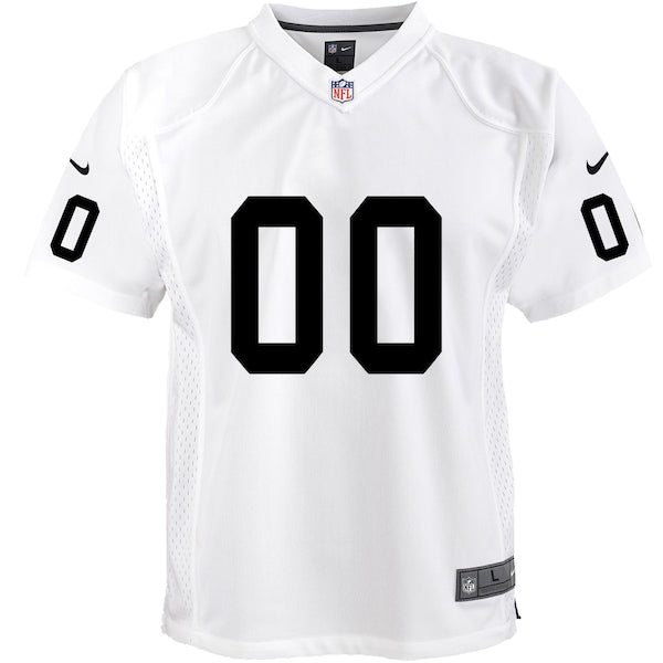 Las Vegas Raiders Nike Youth Team Custom Game Jersey - White - Image 2
