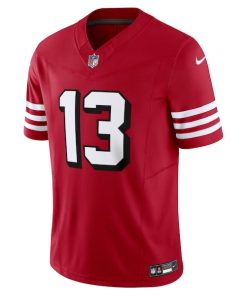 Alternative view of Brock Purdy San Francisco 49ers Nike Vapor F.U.S.E. Limited Jersey - Scarlet
