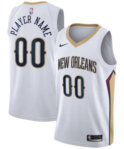 New Orleans Pelicans Nike 2020/21 Swingman Custom Jersey - Association Edition - White