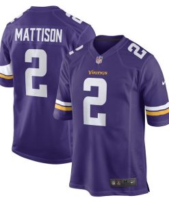 Alexander Mattison Minnesota Vikings Nike Game Player Jersey - Purple