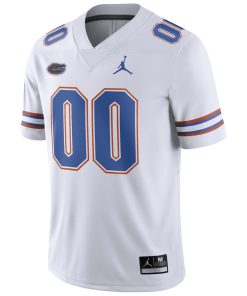 Alternative view of Men's Jordan Brand White Florida Gators Football Custom Game Jersey