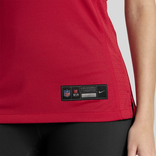 Mac Jones San Francisco 49ers Nike Women's Team Game Jersey - Scarlet - Image 9