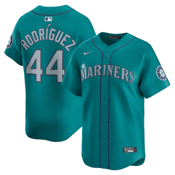 Men's Seattle Mariners Julio Rodr¨ªguez Nike Alternate Limited Player Jersey - Teal/White - Image 2