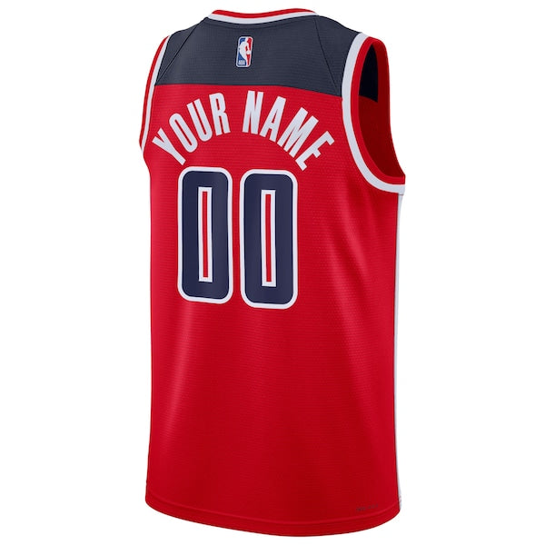 Washington Wizards Nike Unisex Swingman Custom Jersey Red - Icon Edition - Image 2
