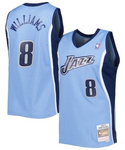 Deron Williams Utah Jazz 2001/02 Hardwood Classics Swingman Jersey - Blue