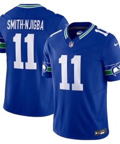 Jaxon Smith-Njigba Seattle Seahawks Nike Alternate Vapor F.U.S.E. Limited Jersey - Royal/Navy