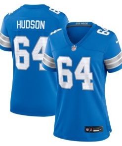 Bryan Hudson Detroit Lions Nike Women's Game Jersey -  Blue