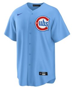 Alternative view of Chicago Cubs Nike 2nd Alternate Replica 2.0 Jersey - Light Blue