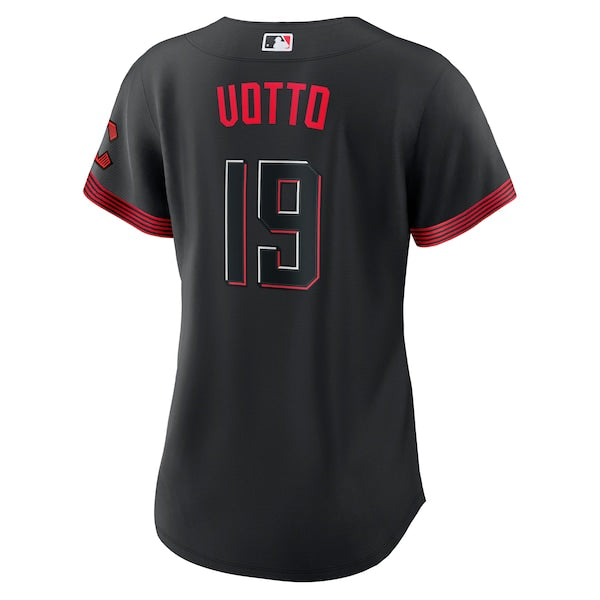 Joey Votto Cincinnati Reds Nike Women's 2023 City Connect Replica Player Jersey - Black - Image 3