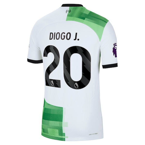 Diogo Jota Liverpool Nike 2023/24 Away Authentic Player Jersey - White/Red - Image 4