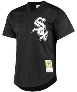 Alternative view of Frank Thomas Chicago White Sox Cooperstown Mesh Batting Practice Jersey - Black