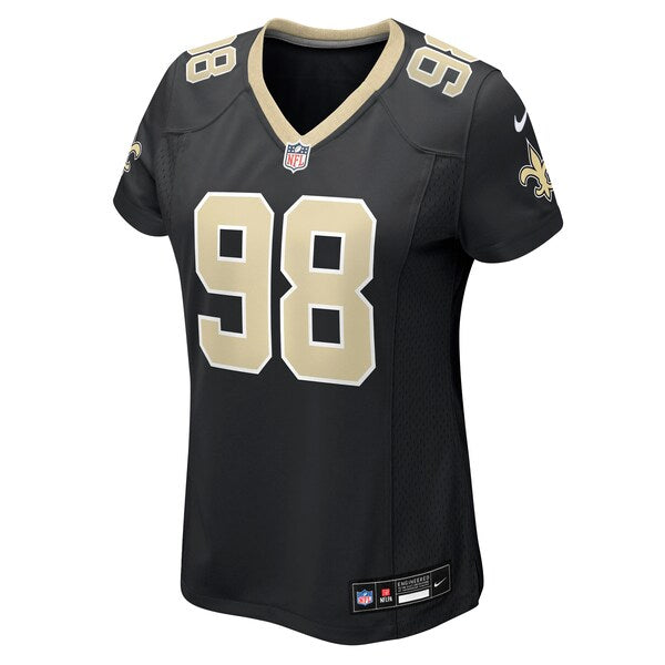 Jonathan Bullard New Orleans Saints Nike Women's Team Game Jersey - Black - Image 2