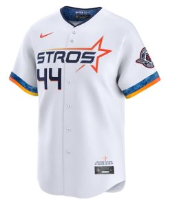 Alternative view of Yordan Alvarez Houston Astros Nike 2025 City Connect Limited Player Jersey - White