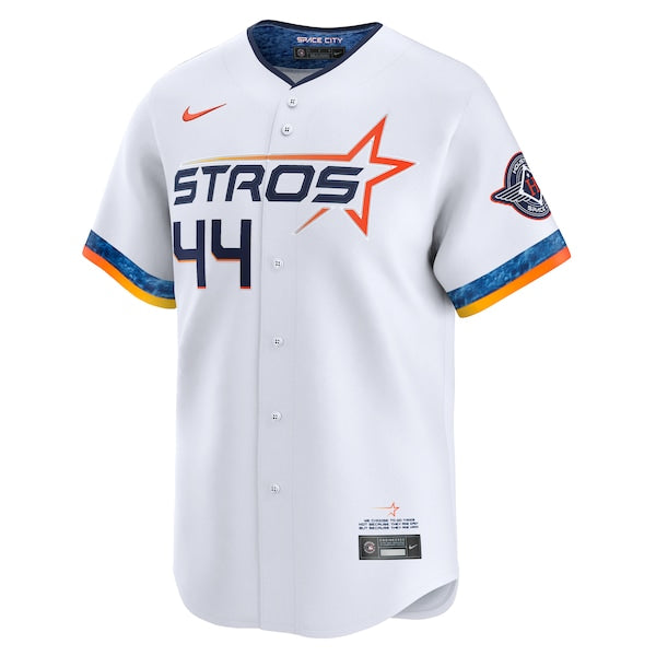 Yordan Alvarez Houston Astros Nike 2025 City Connect Limited Player Jersey - White - Image 2