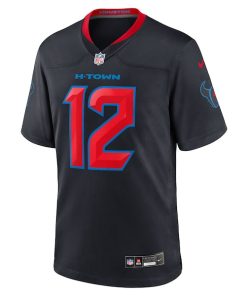 Alternative view of Nico Collins Houston Texans Nike 2nd Alternate Game Jersey -  Navy