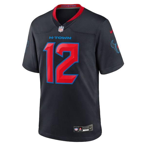 Nico Collins Houston Texans Nike 2nd Alternate Game Jersey - Navy - Image 2