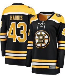 Jordan Harris Boston Bruins  Women's Home Breakaway Jersey - Black