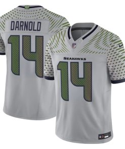 Youth Sam Darnold Seattle Seahawks Nike 2025 RIVALRIES Vapor Limited Jersey - Gray