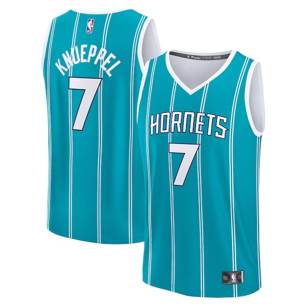 Kon Knueppel Charlotte Hornets 2025 NBA Draft First Round Pick Fast Break Replica Jersey - Icon Edition - Teal