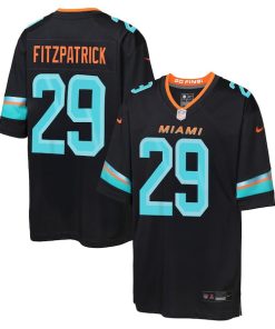 Minkah Fitzpatrick Miami Dolphins Nike Youth 2025 Rivalries Collection Game Jersey - Pitch Blue