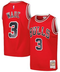 Dwyane Wade Chicago Bulls 2016/17 Hardwood Classics Swingman Jersey - Red