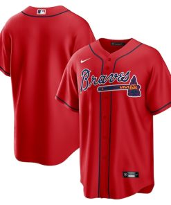 Atlanta Braves Nike Alternate Replica Team Jersey - Red