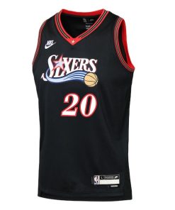 Alternative view of Jared McCain Philadelphia 76ers Nike Youth  Swingman Jersey - Classic Edition - Black