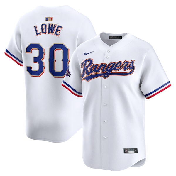 Nathaniel Lowe Texas Rangers Nike 2024 Gold Collection Limited Player Jersey?ยจC White