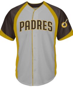 San Diego Padres Profile Big & Tall Colorblock Team Fashion Jersey - Gray