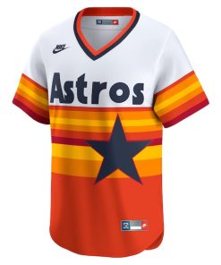 Alternative view of Houston Astros Nike Throwback Cooperstown Collection Limited Jersey - White