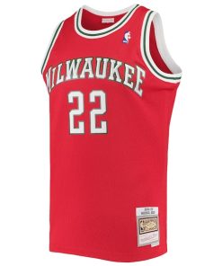 Alternative view of Michael Redd Milwaukee Bucks 2001/02 Hardwood Classics Swingman Jersey - Red