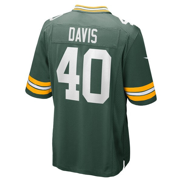 LJ Davis Green Bay Packers Nike Game Jersey - Green - Image 3