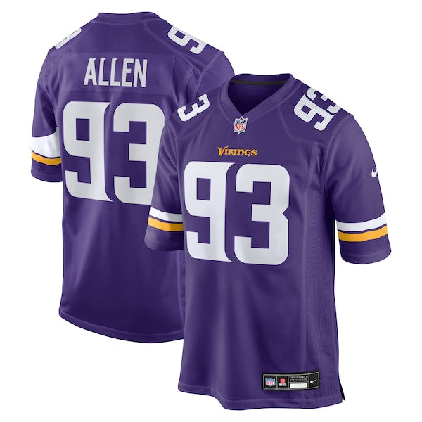 Jonathan Allen Minnesota Vikings Nike Team Game Jersey - Purple