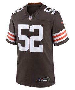 Alternative view of Elerson Smith Cleveland Browns Nike Team Game Jersey -  Brown