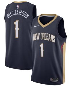 Zion Williamson New Orleans Pelicans Nike 2019 NBA Draft First Round Pick Swingman Jersey Navy - Icon Edition/White
