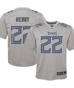 Derrick Henry Tennessee Titans Nike Youth Atmosphere Game Jersey - Gray