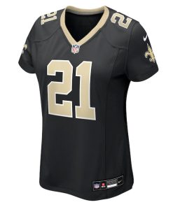 Alternative view of Justin Reid New Orleans Saints Nike Women's Team Game Jersey -  Black