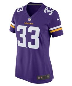 Alternative view of Brian Asamoah Minnesota Vikings Nike Women's Player Game Jersey - Purple