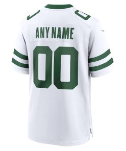 Alternative view of New York Jets Nike Legacy Custom Game Jersey - White