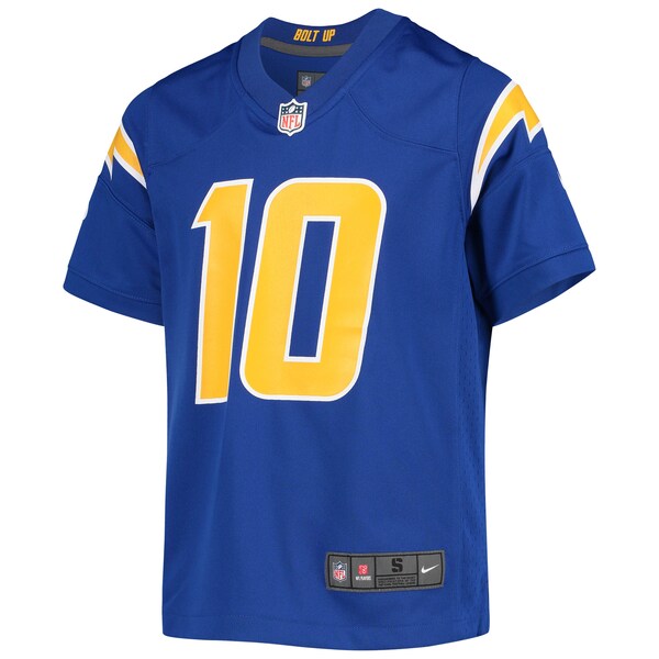 Justin Herbert Los Angeles Chargers Nike Youth Game Jersey - Royal/Navy/Powder Blue/White - Image 3