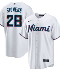 Kyle Stowers Miami Marlins Nike Home Replica Jersey - White
