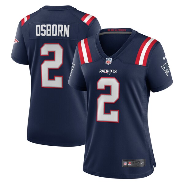 K.J. Osborn New England Patriots Nike Women's Game Jersey - Navy - Image 5